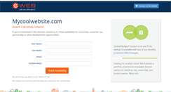 Desktop Screenshot of mycoolwebsite.com